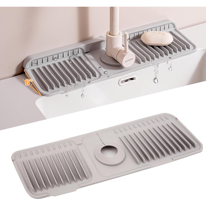 Silicone Tap Washer - Alfombrilla de silicona plegable para grifo