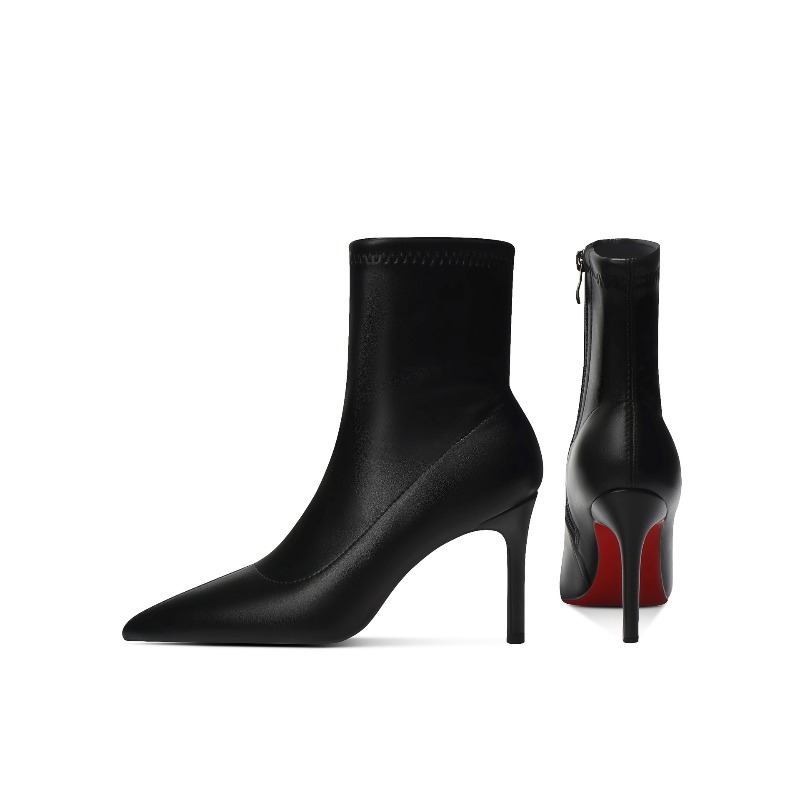 Botas de Piel de Tacón Fino de - Pipe Bending Spring reseña y precio